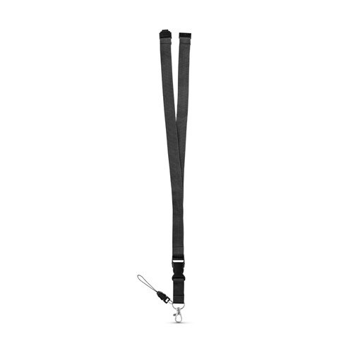 MURRAY. Lanyard em poliéster com mosquetão em metal