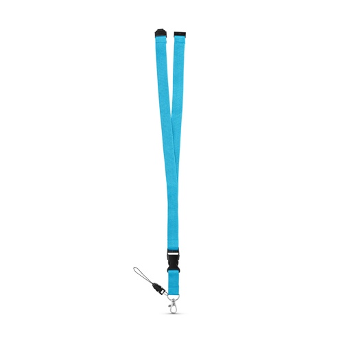 MURRAY. Lanyard em poliéster com mosquetão em metal