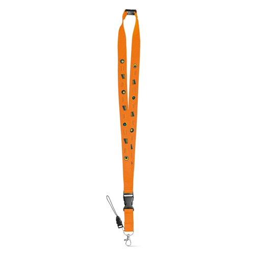 MURRAY. Lanyard em poliéster com mosquetão em metal