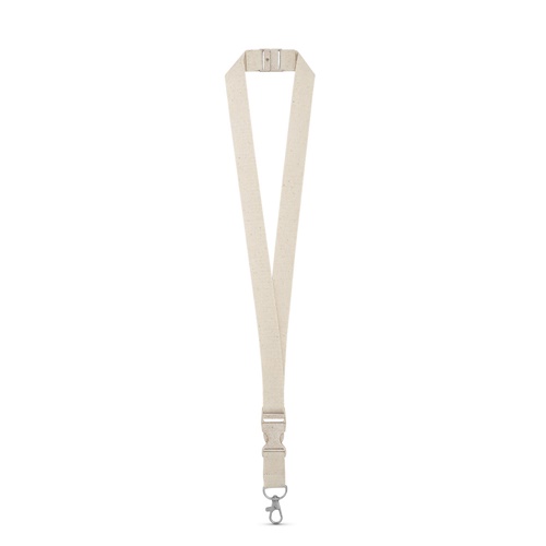 BALLINA. Lanyard 100% algodão com mosquetão em metal