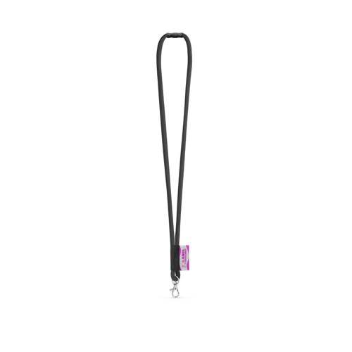 WISBECH. SET Lanyard TUBE Long (Ø 7 mm) com mosquetão de gatilho 9 mm e Fecho de segurança Ø 7 mm