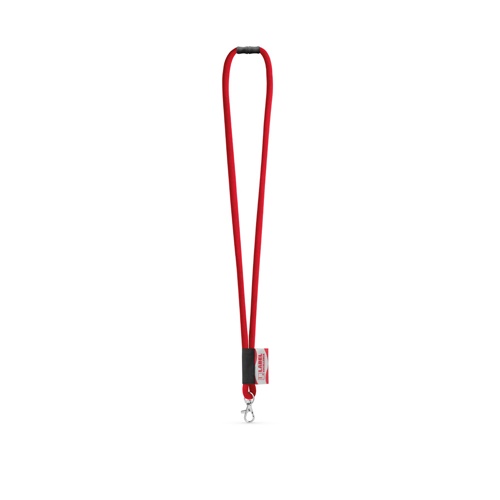 WISBECH. SET Lanyard TUBE Long (Ø 7 mm) com mosquetão de gatilho 9 mm e Fecho de segurança Ø 7 mm