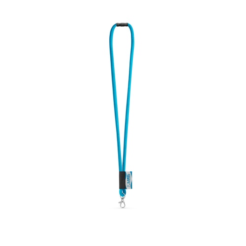 WISBECH. SET Lanyard TUBE Long (Ø 7 mm) com mosquetão de gatilho 9 mm e Fecho de segurança Ø 7 mm