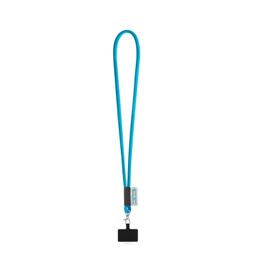 GOSPORT. SET Lanyard TUBE Long (Ø 7 mm) com mosquetão de gatilho 9 mm e suporte para telemóvel