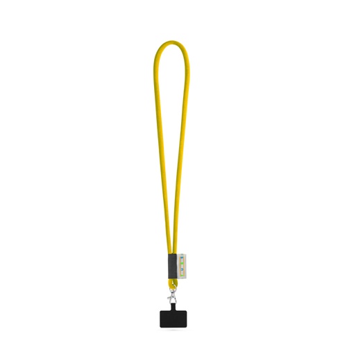 GOSPORT. SET Lanyard TUBE Long (Ø 7 mm) com mosquetão de gatilho 9 mm e suporte para telemóvel