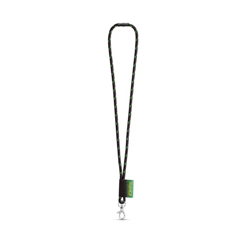 MANSFIELD. SET Lanyard NAUTIC Long (Ø 7 mm) com mosquetão de gatilho 9 mm e Fecho de segurança Ø 7 mm
