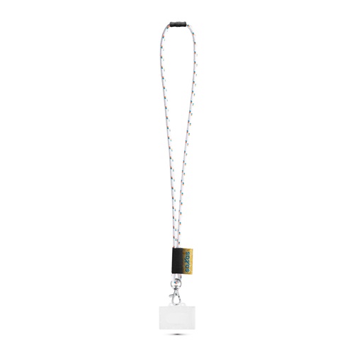 BRIDPORT. SET Lanyard NAUTIC Long (Ø 7 mm) com mosquetão de gatilho 9 mm, Fecho de segurança Ø 7 mm e Porta-crachá / cartões rígido 91 x 68 mm
