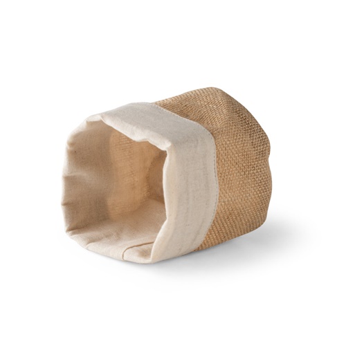 DUCASSE. Saco multiusos em juta (260g/m²) e algodão (120g/m²)