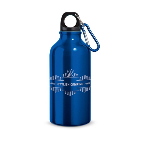 LANDSCAPE S. Garrafa de desporto em alumínio com mosquetão 400 mL
