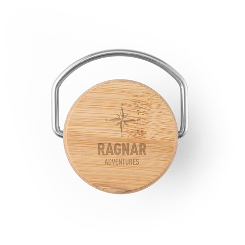 RAGNAR. Garrafa em aço inoxidável (36% reciclado) de parede dupla térmica, isolada a vácuo 570 mL