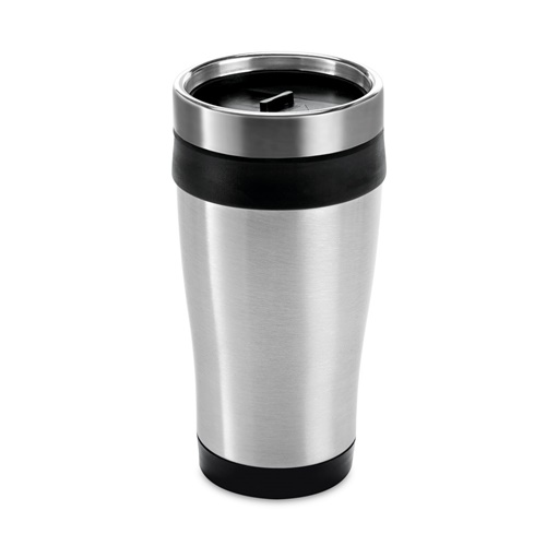 BATUM. Copo de viagem em aço inoxidável e PP 420 mL