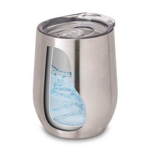 RONDE. Copo de viagem em aço inoxidável 400 mL