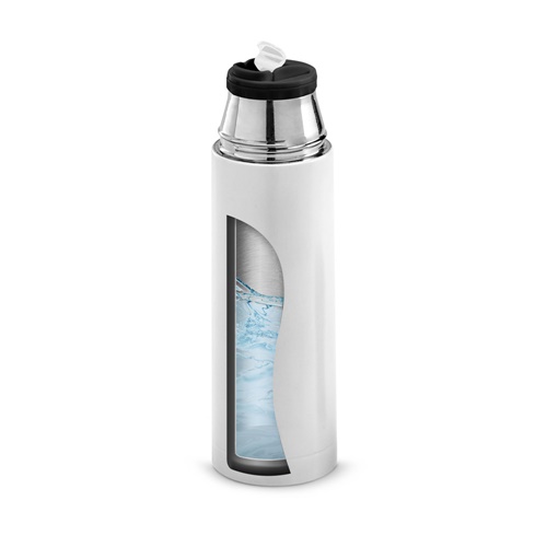SAFE. Garrafa térmica em aço inoxidável e PP 490 mL