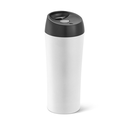 MONARDA. Copo de viagem em aço inoxidável e PP 470 mL