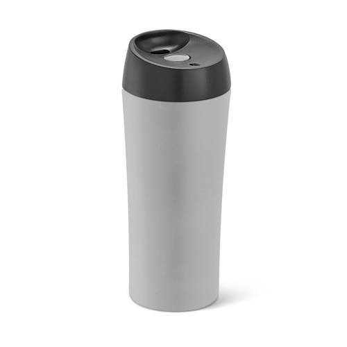 MONARDA. Copo de viagem em aço inoxidável e PP 470 mL