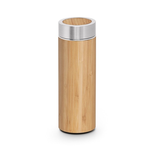 NATUREL. Garrafa térmica em bambu e aço inoxidável (90% reciclado) 430 mL