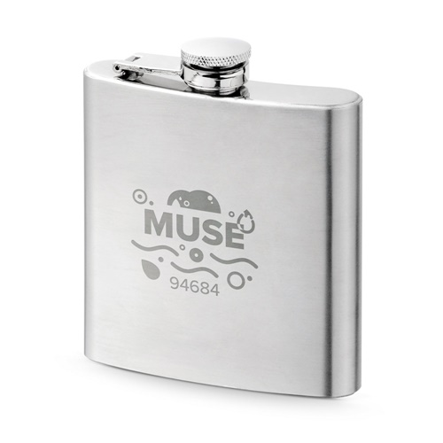 MUSE. Garrafa de bolso em aço inoxidável 180 mL