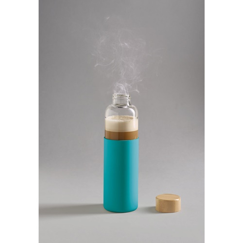 DAKAR. Garrafa em vidro borossilicato e bambu 600 mL