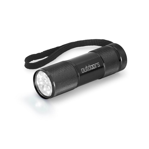 FLASHY. Lanterna em alumínio com 9 LEDs