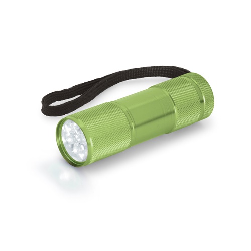 FLASHY. Lanterna em alumínio com 9 LEDs