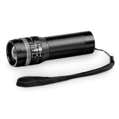 ZOOMIN. Lanterna em alumínio com função zoom com 3 modos de luz