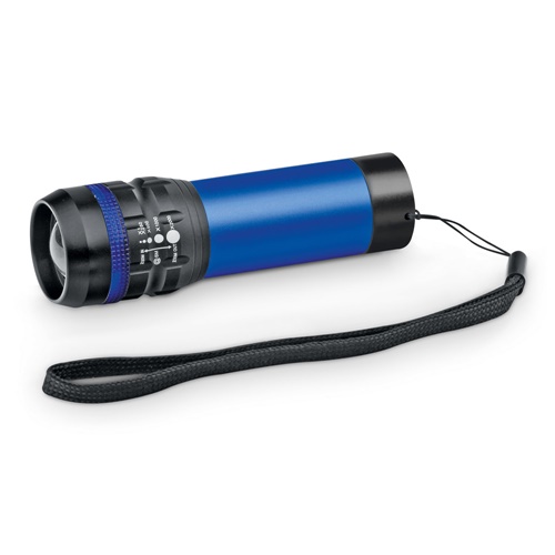 ZOOMIN. Lanterna em alumínio com função zoom com 3 modos de luz