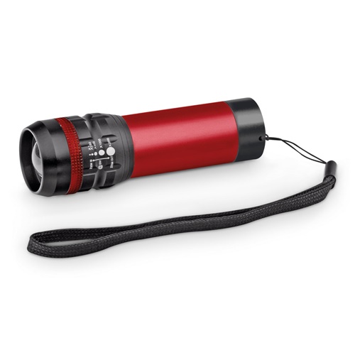 ZOOMIN. Lanterna em alumínio com função zoom com 3 modos de luz