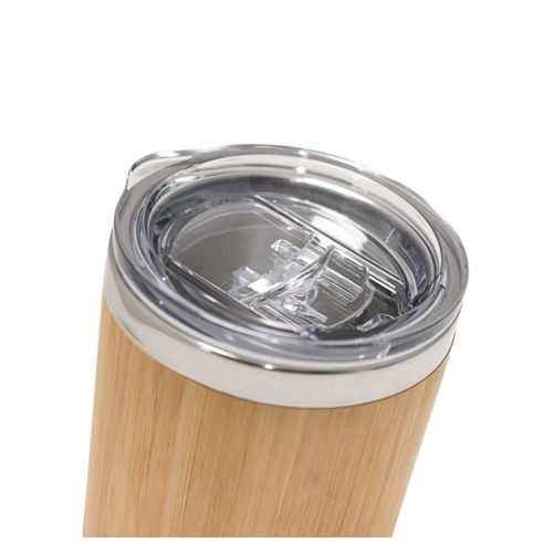 LYCKA. Copo em bambu e aço inoxidável 350 mL