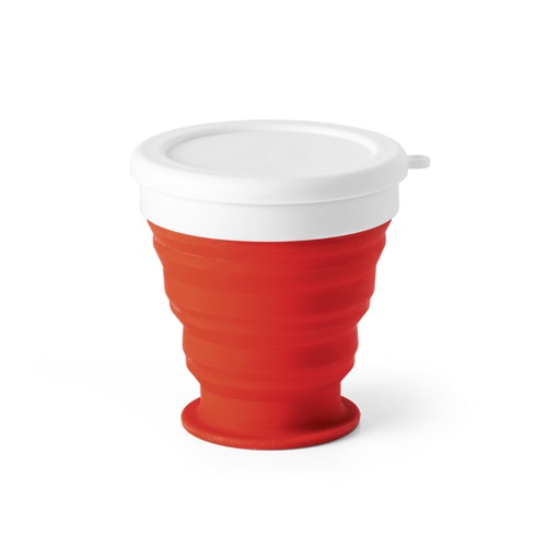 ASTRADA. Copo de viagem dobrável em Silicone e PP 250 mL