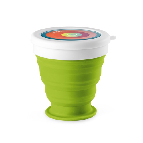 ASTRADA. Copo de viagem dobrável em Silicone e PP 250 mL