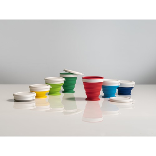 ASTRADA. Copo de viagem dobrável em Silicone e PP 250 mL