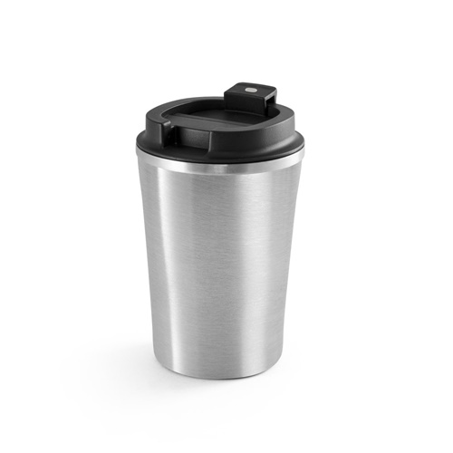 PHELPS. Copo de viagem em aço inoxidável e PP 470 mL