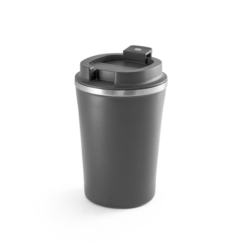 PHELPS. Copo de viagem em aço inoxidável e PP 470 mL