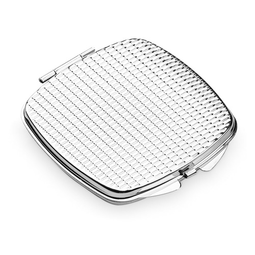 SHIMMER. Espelho de bolsa duplo em metal