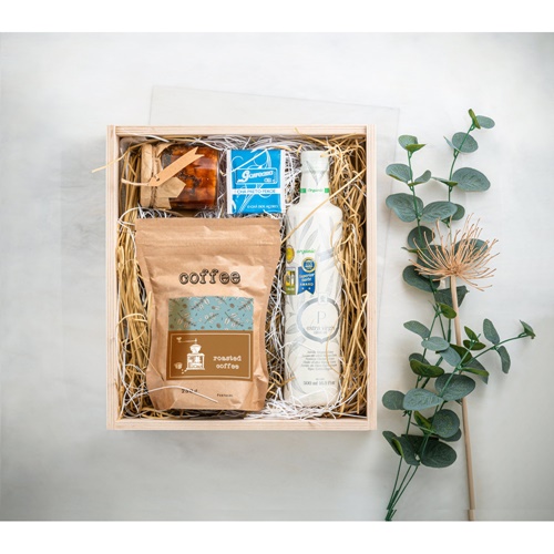BOXIE CLEAR L. Caixa de madeira L