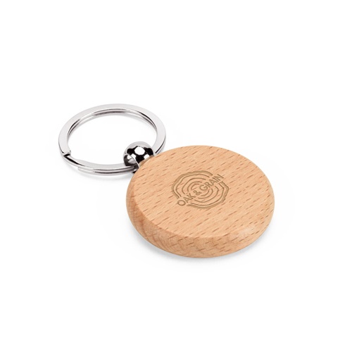 STEWIE ROUND. Porta-chaves redondo em madeira de faia