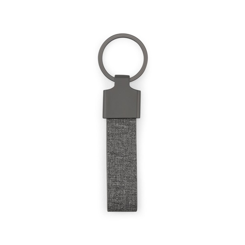 RAVEN. Porta-chaves em metal e pet reciclado (30% reciclado) com formato retangular