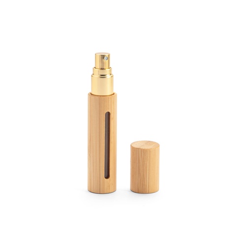 REESE. Atomizador de perfume recarregável, com invólucro em bambu natural