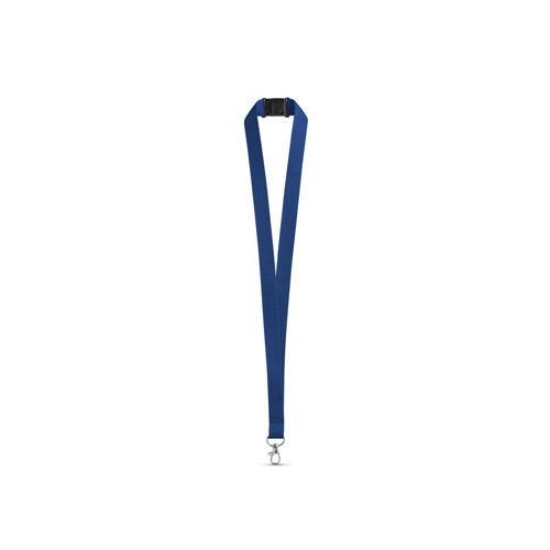 LEEDS. Lanyard em poliéster com fecho de segurança