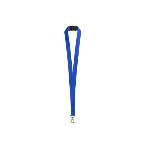 LEEDS. Lanyard em poliéster com fecho de segurança