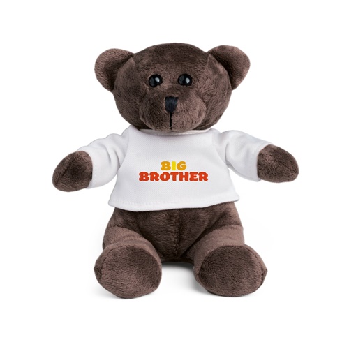 GRIZZLY. Peluche em formato de urso com t-shirt