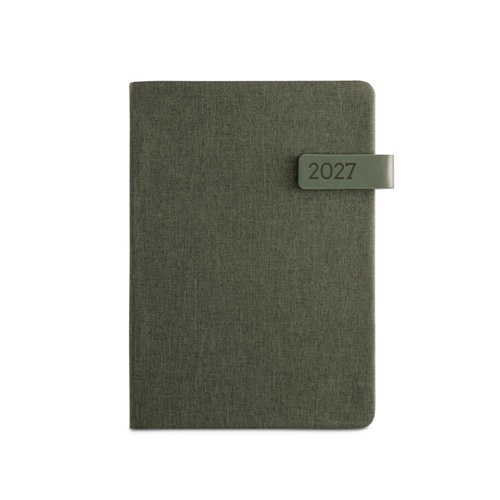 ANDRESEN A5. Agenda A5 em poliéster reciclado (100% rPET)