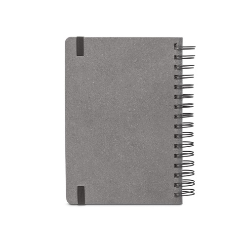 SIMMEL A5. Agenda A5, com argolas, em pele (58% reciclada)