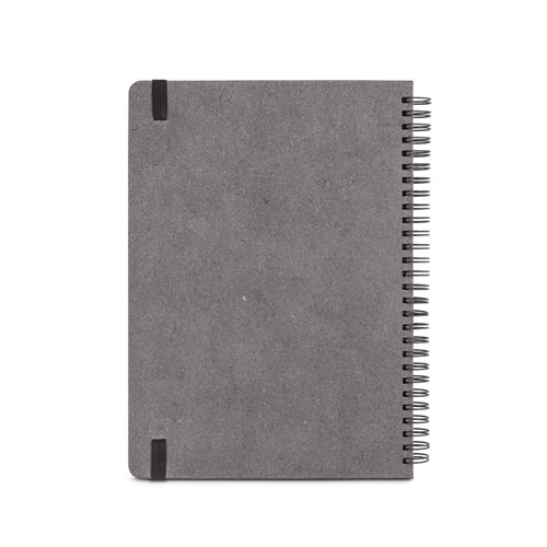 SIMMEL B5. Agenda B5, com argolas, em pele (58% reciclada)