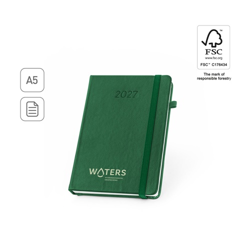 WATERS A5. Agenda A5 em PU à base de água