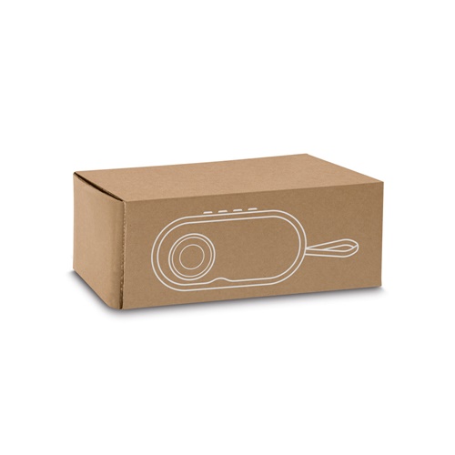 TILLY. Coluna de som portátil de 3W com 5h de autonomia em bambu e ABS reciclado (100% rABS)