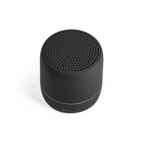 TURING. Coluna de som portátil de 3W com 4h de autonomia em ABS reciclado (100% rABS)