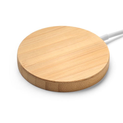 DAIMLER. Carregador magnético wireless super rápido 15W em bambu