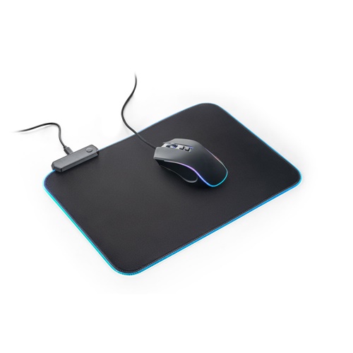 THORNE MOUSEPAD RGB. Tapete para rato gaming com luzes LED RGB em poliéster