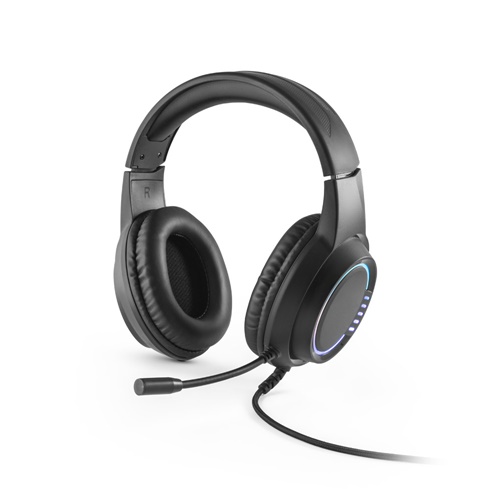 Thorne Headset RGB. Auscultadores gaming com cabo 2m, microfone e luzes LED RGB em ABS